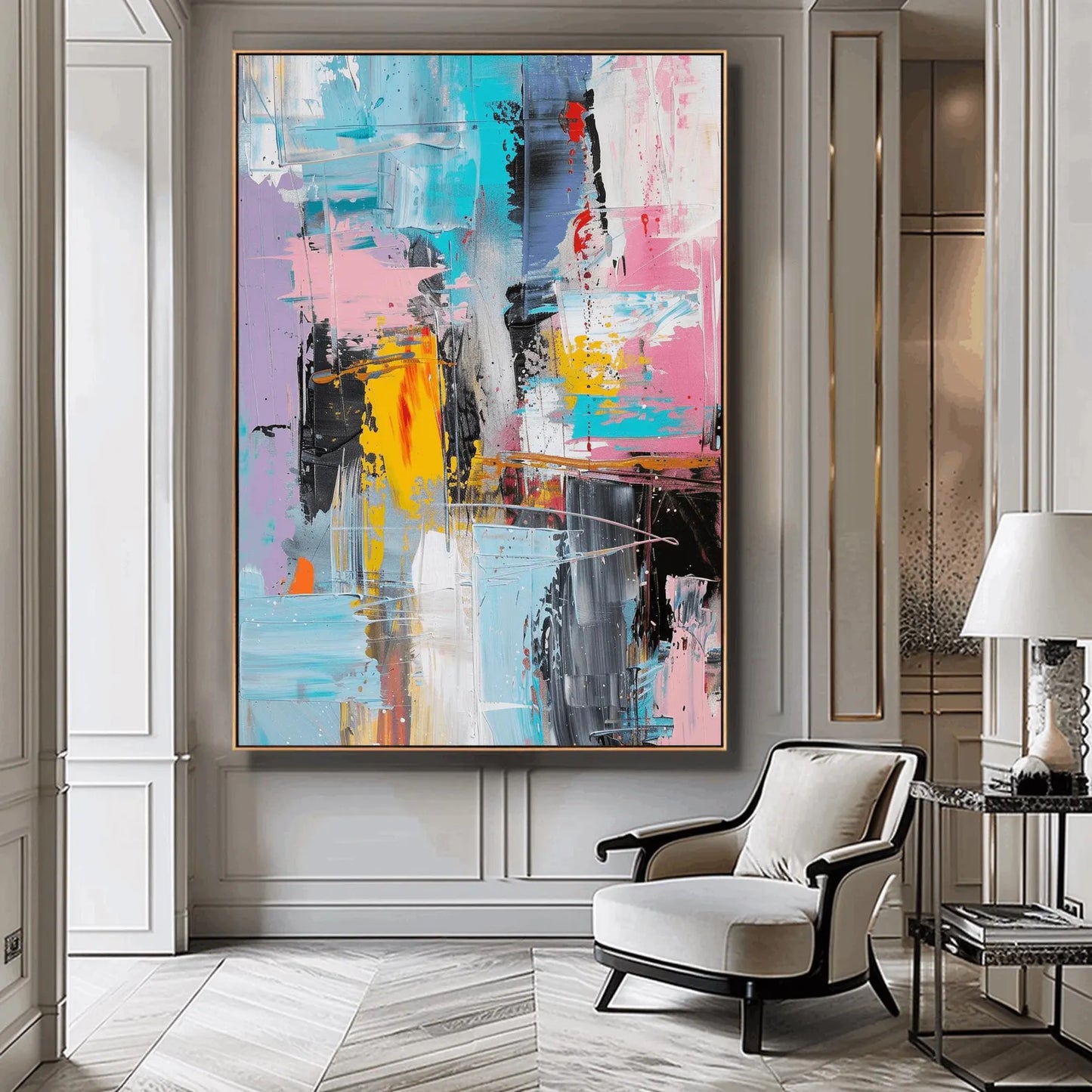 Abstract Painting, Digital Download, Large Abstract Print, Abstract Wall Art, Colorful Wall Art, Abstract Art Print, Modern Painting